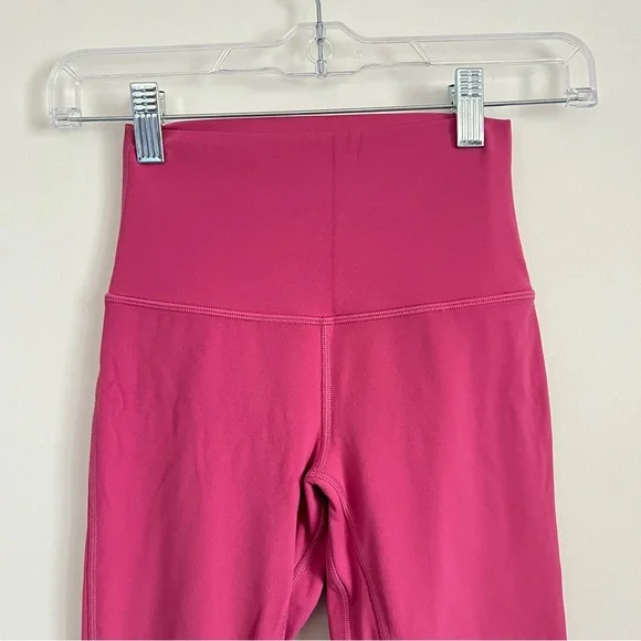 Lululemon Align High Rise Pink Leggings Size 2 Gym Activewear Yoga - Picture 2 of 7